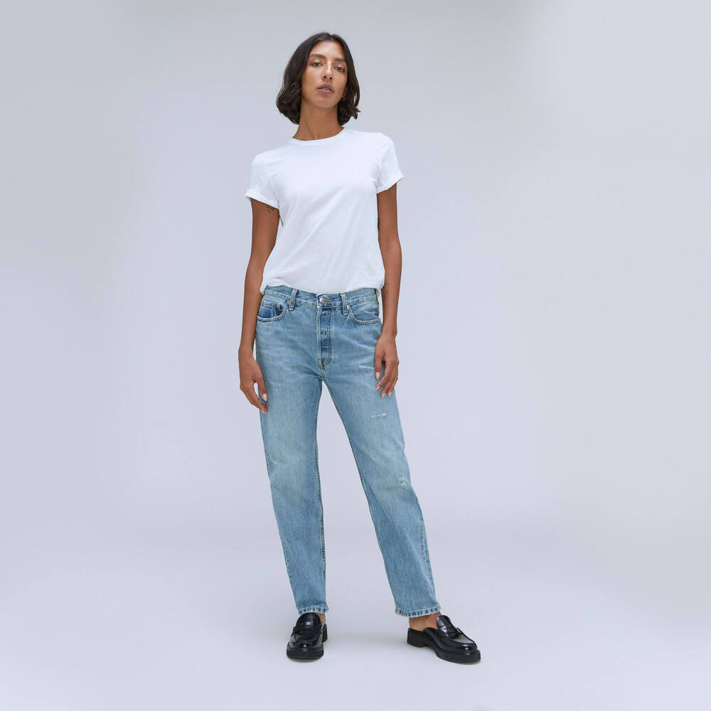 Everlane Women's Rigid Slouch Jean in Broken-In Blue, Size 27